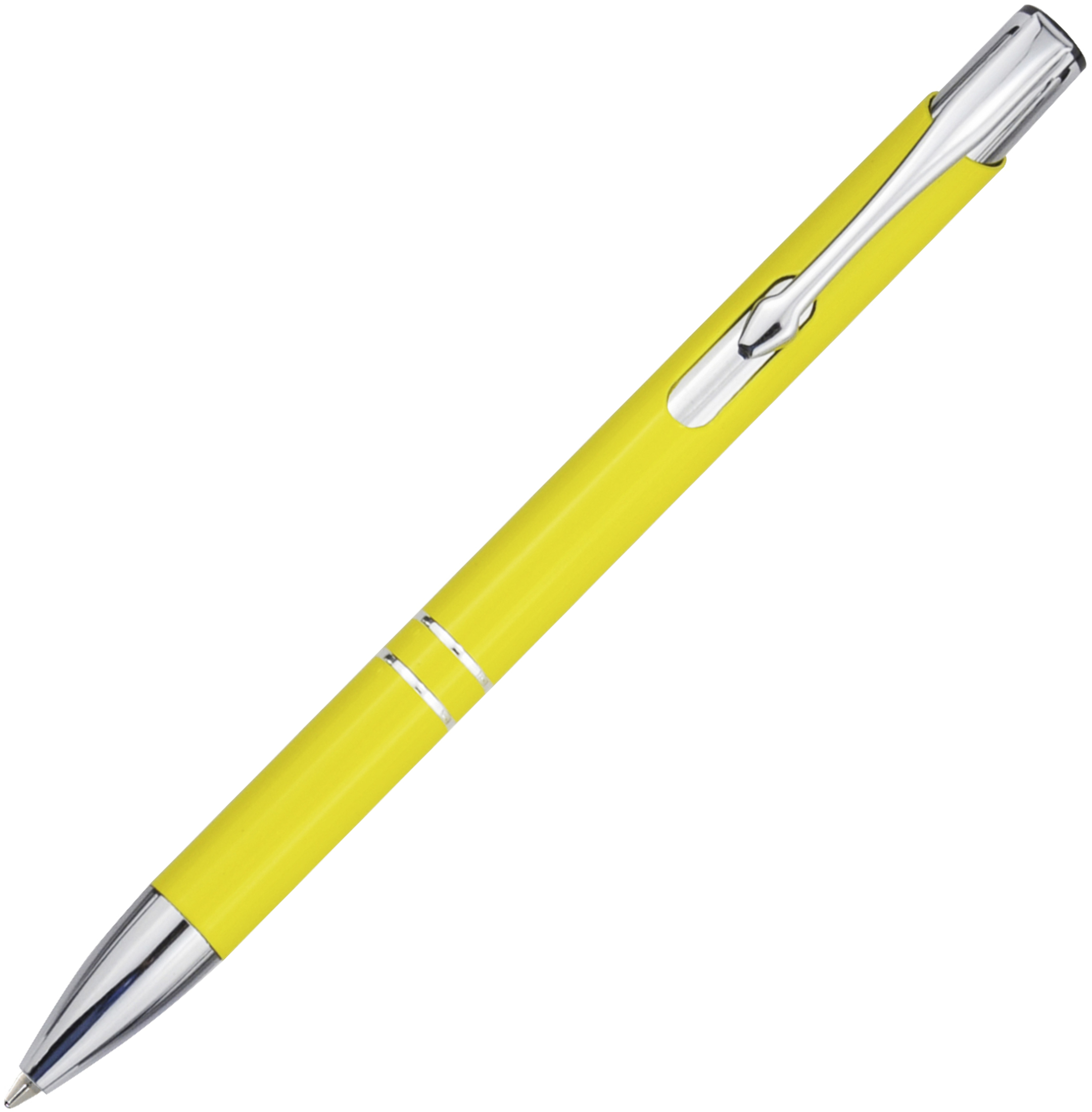 Moneta aluminium click ballpoint pen (blue ink)