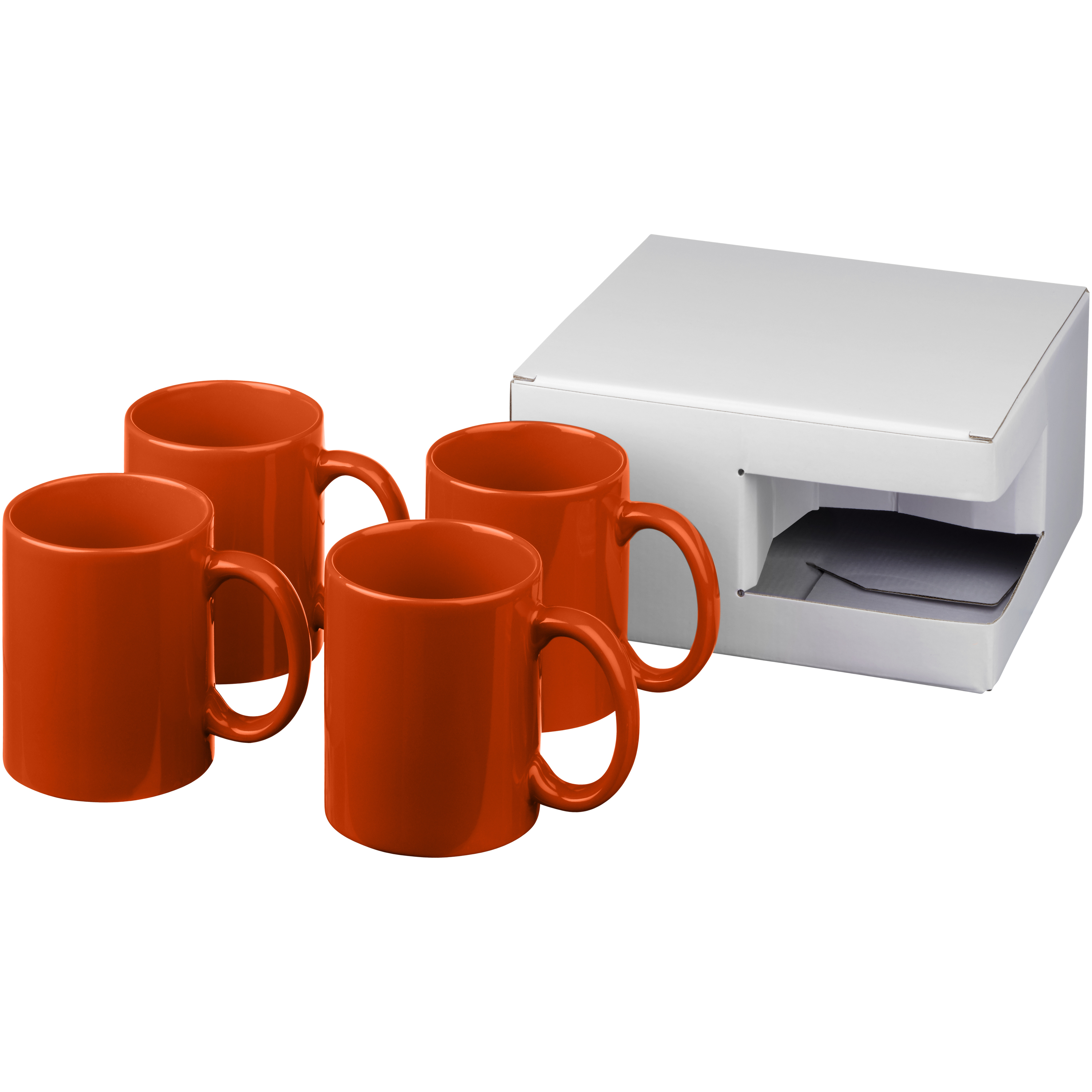 Ceramic mug 4-pieces gift set