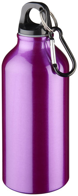 Oregon 400 ml aluminium water bottle with carabiner