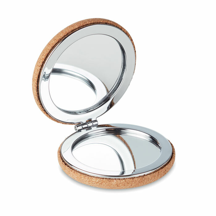 GUAPA CORK - Pocket mirror with cork cover