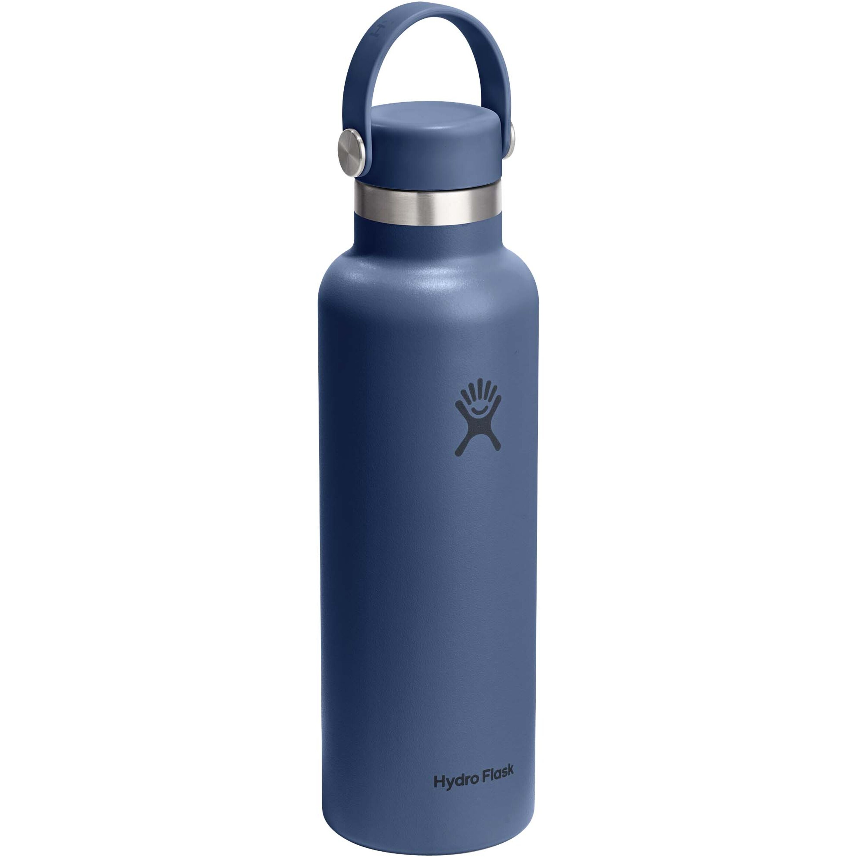 Hydro Flask Standard Mouth 621 ml insulated stainless steel water bottle with straw cap