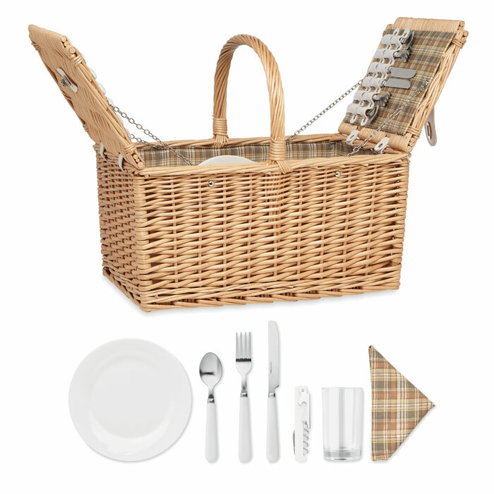 MIMBRE PLUS - Wicker picnic basket 4 people