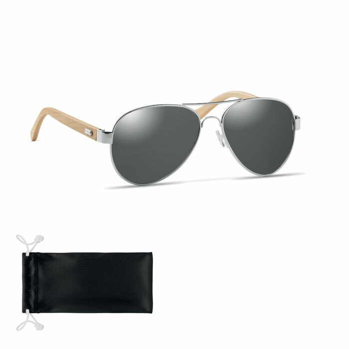 HONIARA - Bamboo sunglasses in pouch