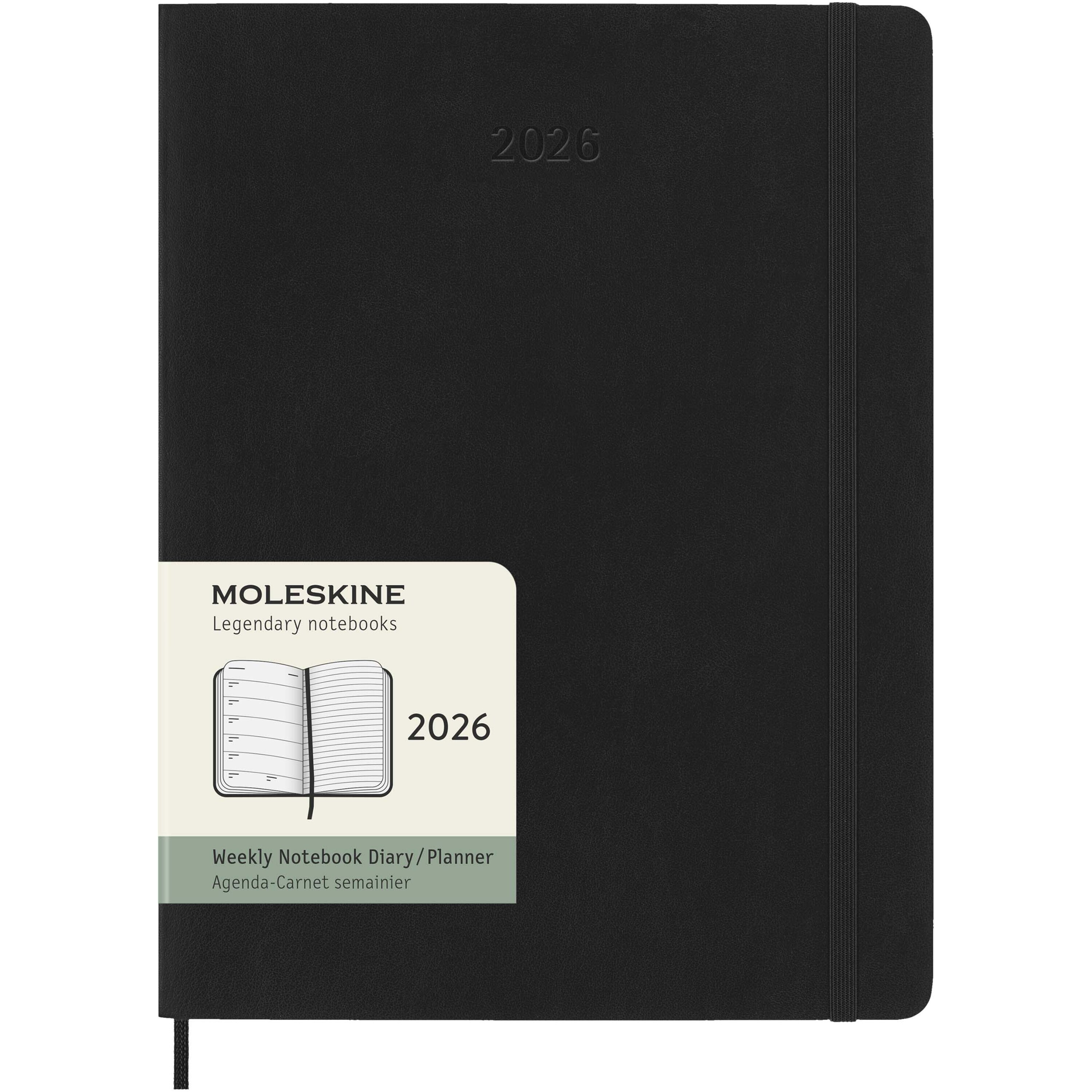 Moleskine soft cover 12 month weekly XL planner