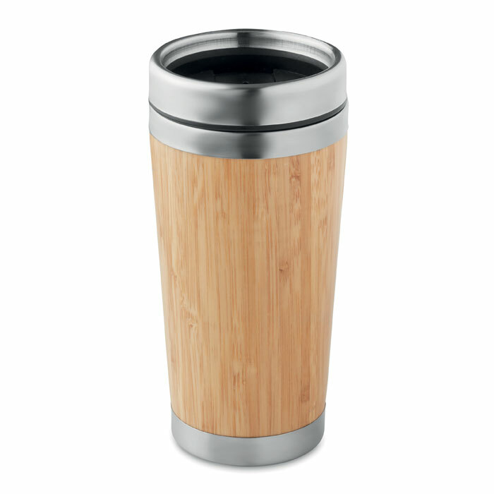 RODEODRIVE+ - Double wall bamboo flask 400ml