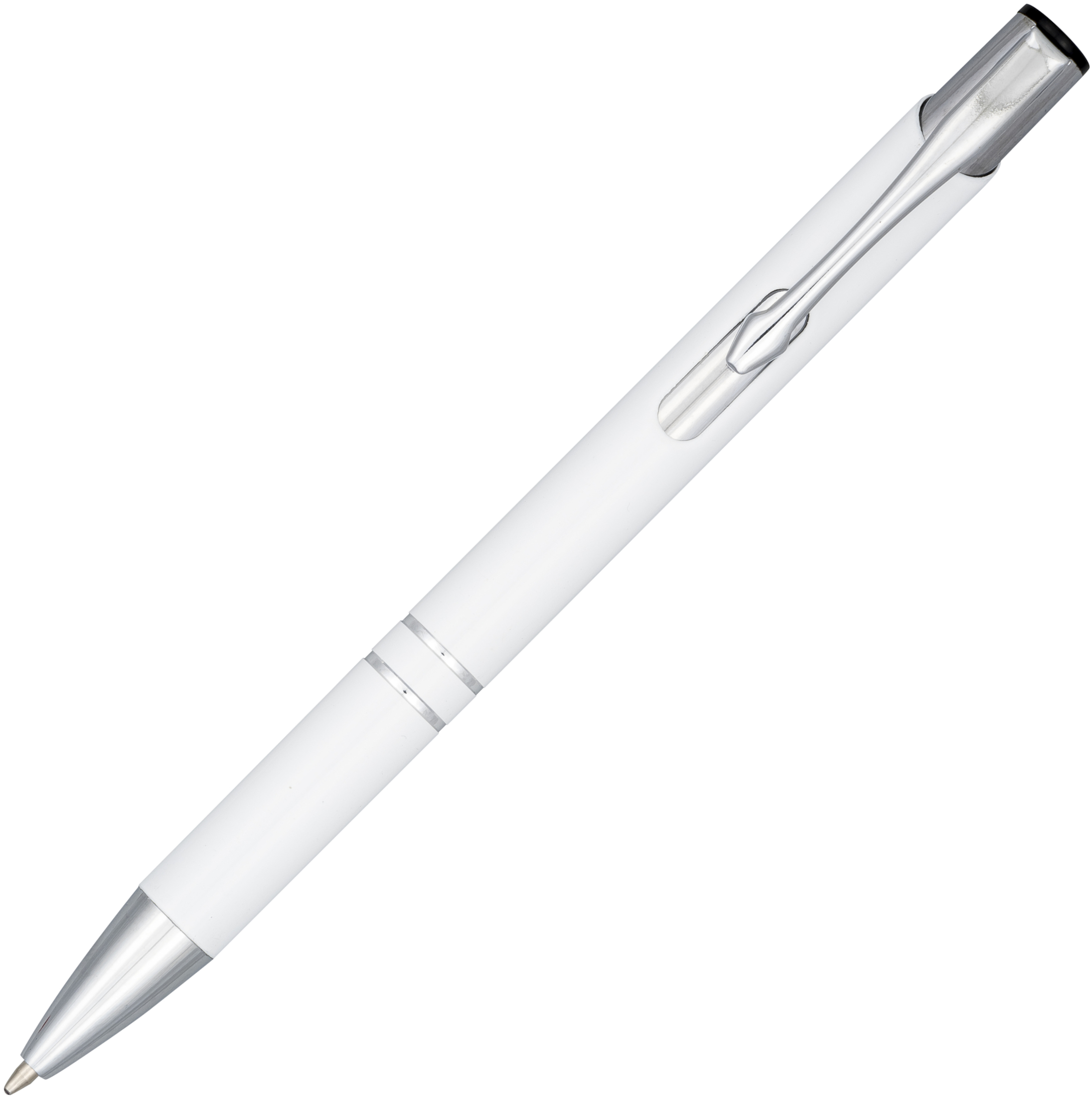 Moneta anodized aluminium click ballpoint pen (blue ink)