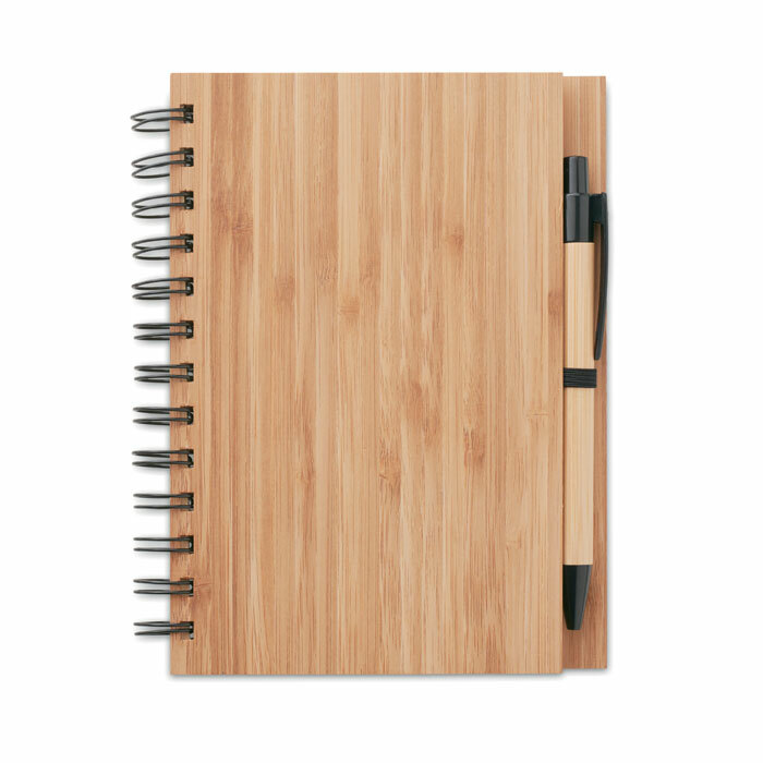 BAMBLOC - Bamboo notebook with pen lined