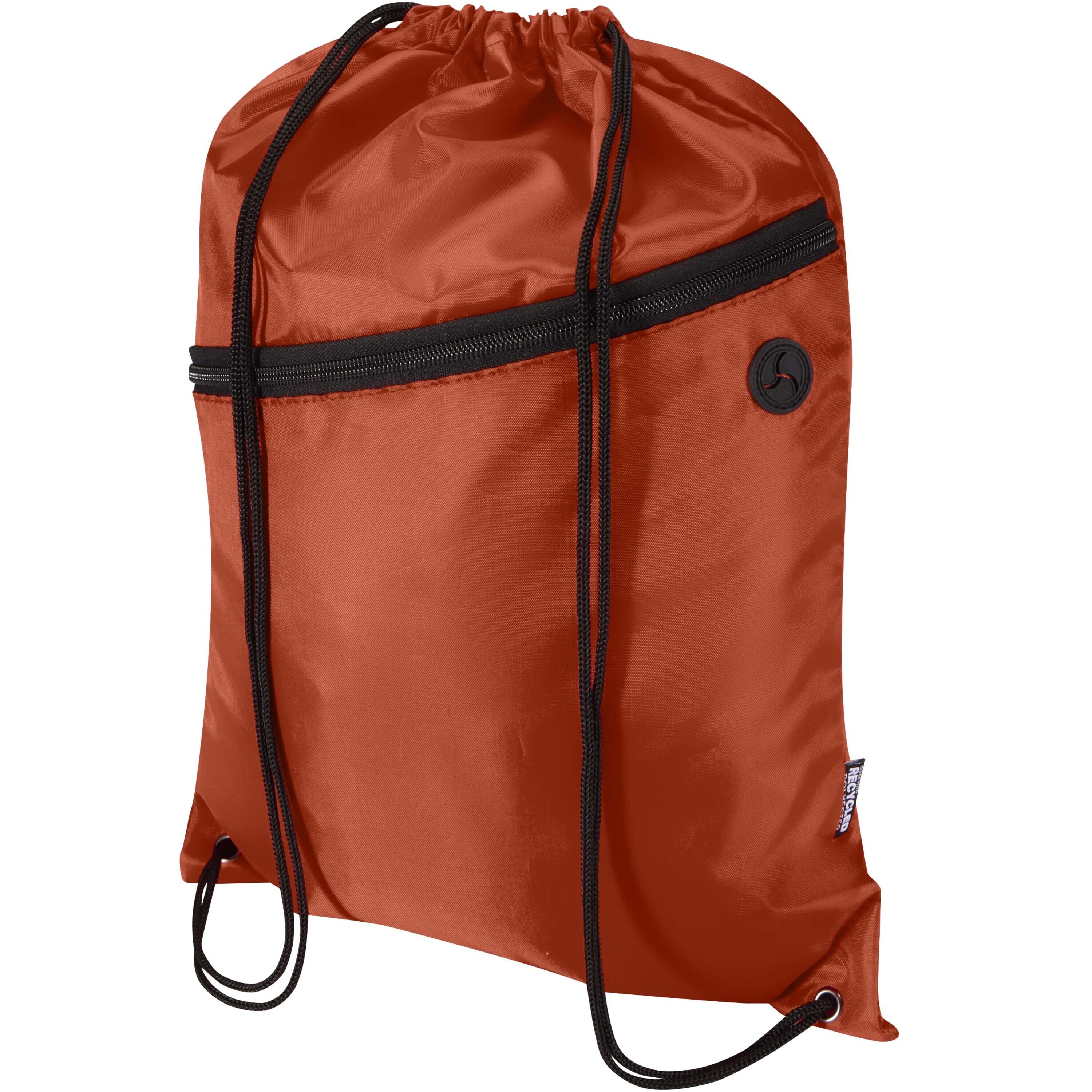 Oriole RPET drawstring bag with zipped front pocket 5L