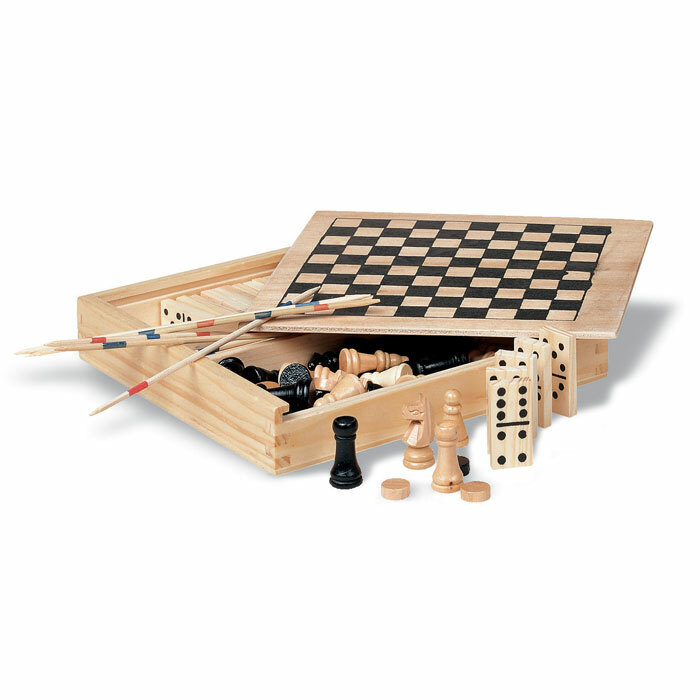 TRIKES - 4 games in wooden box