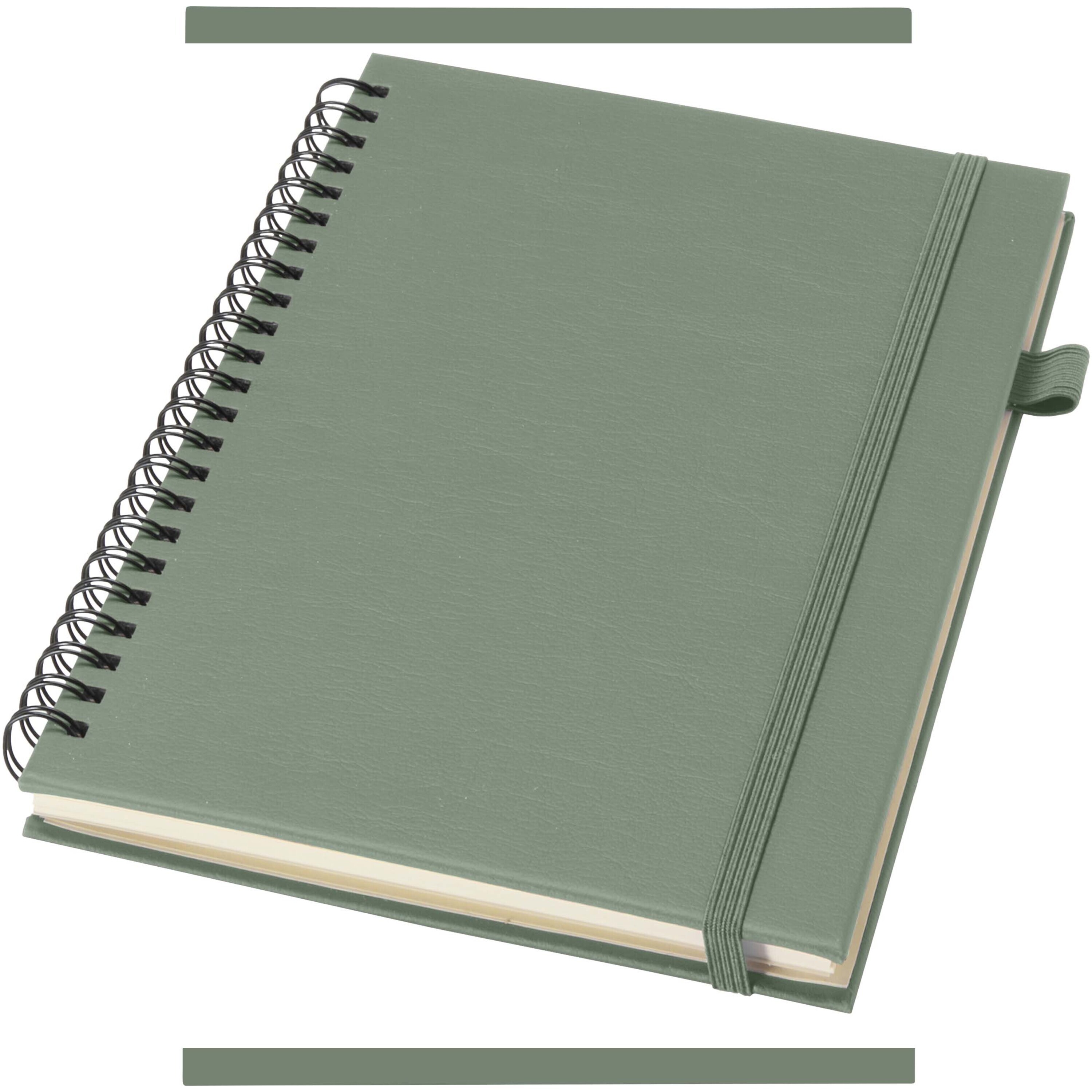 Liss A5 recycled plastic hard cover spiral notebook