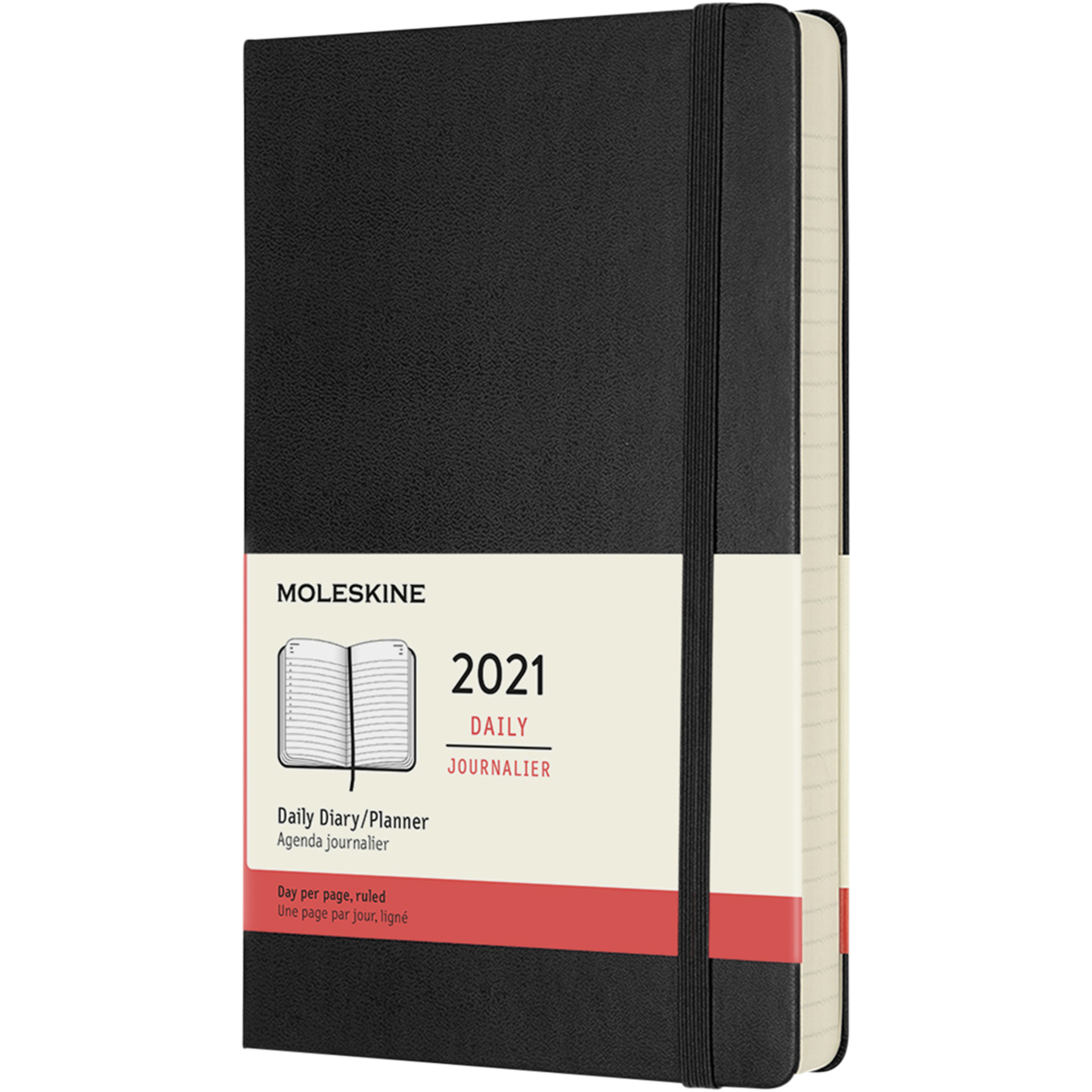 Moleskine hard cover 12 month L daily planner